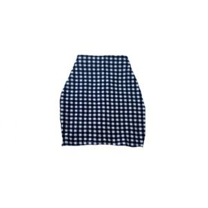 Blue checkered Bodycon skirt
